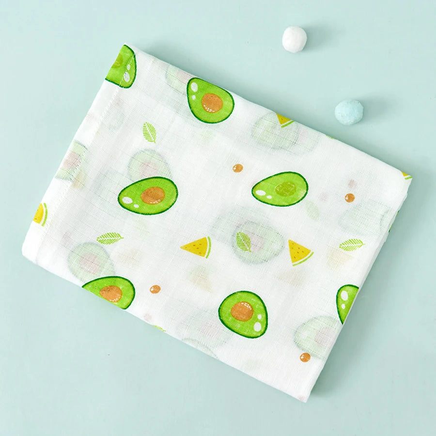 2-Layer Cotton Muslin Baby Swaddle Blanket - Kindle Kids ABC - view 7