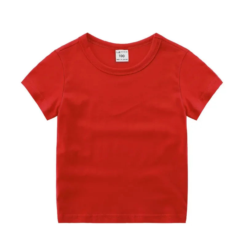 Kids Solid Cotton T-Shirt - photo 7