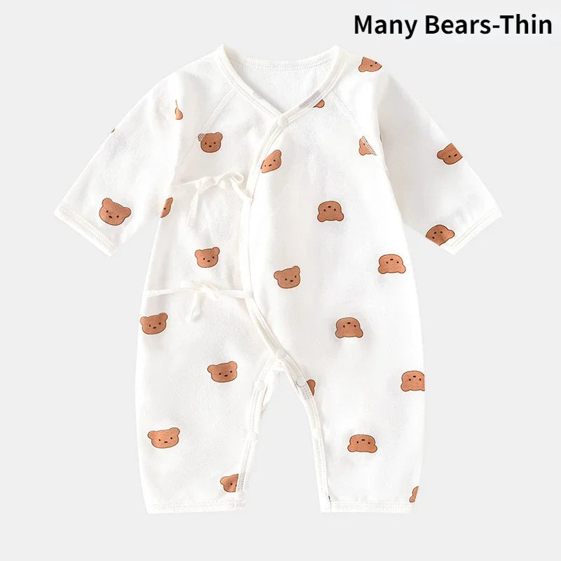 Ribbed Bear Cotton Baby Romper - Kindle Kids ABC - view 7