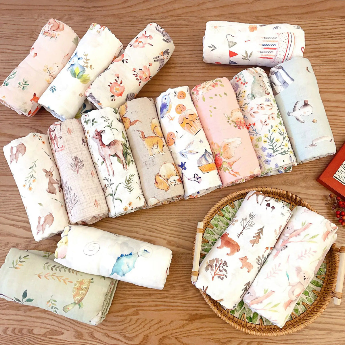 Cotton Muslin Baby Blanket - Kindle Kids ABC