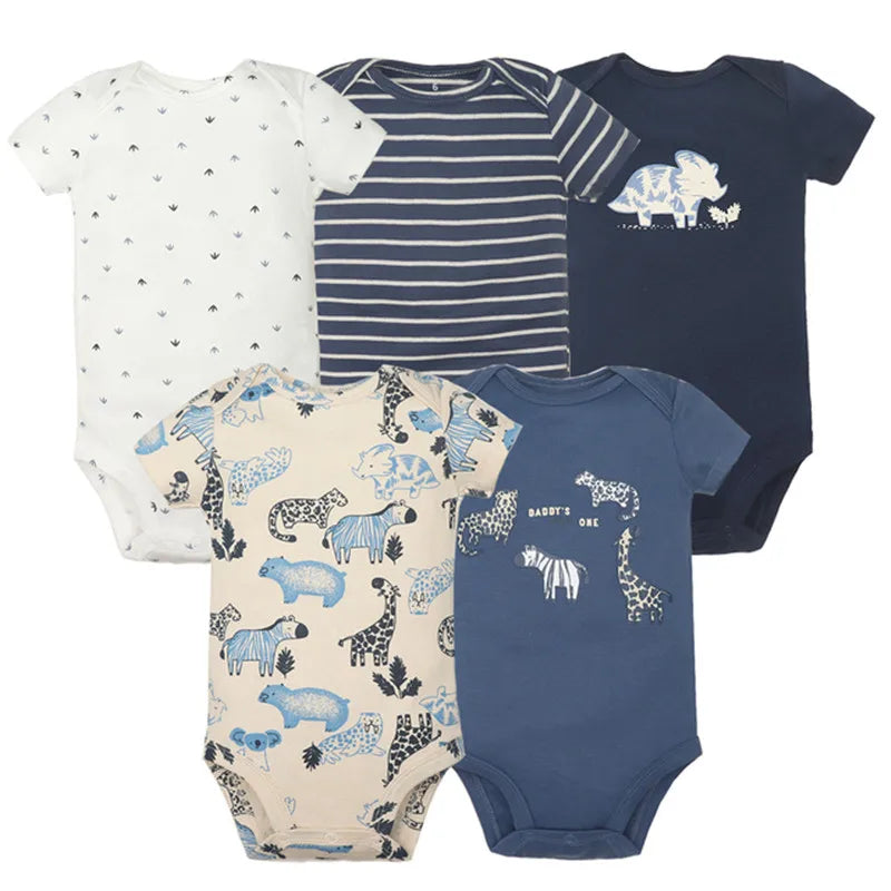 Baby 5-Pack Cotton Bodysuits - Kindle Kids ABC - view 12