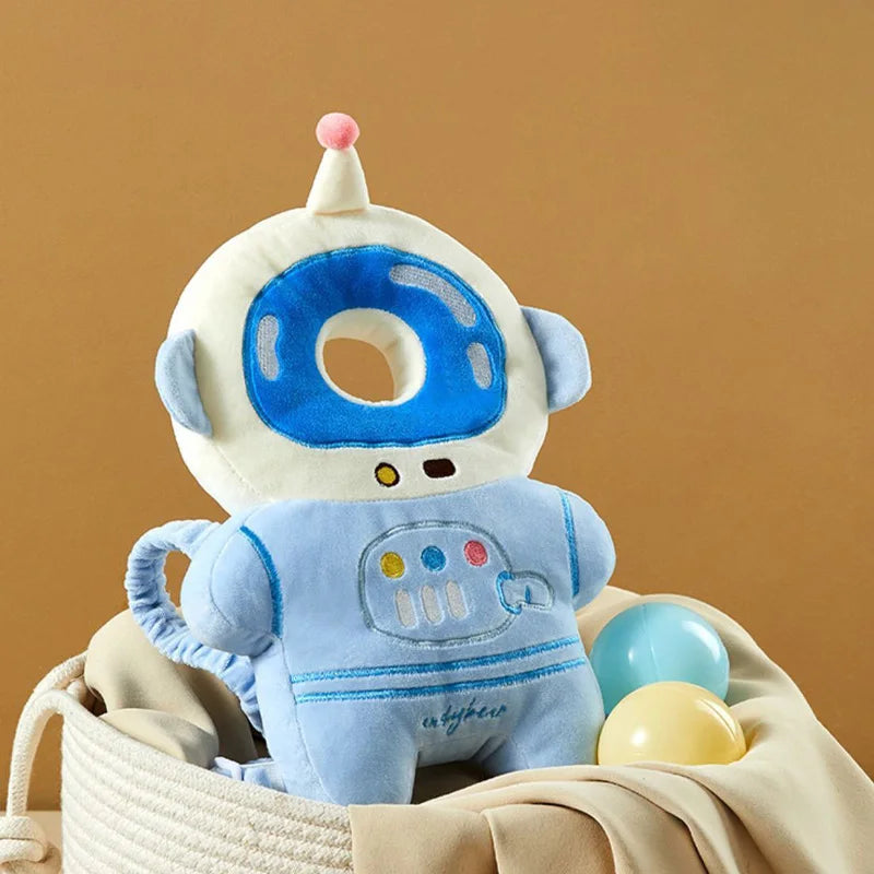 Baby Anti-Fall Head & Back Protector Pillow – Cute Animal Design