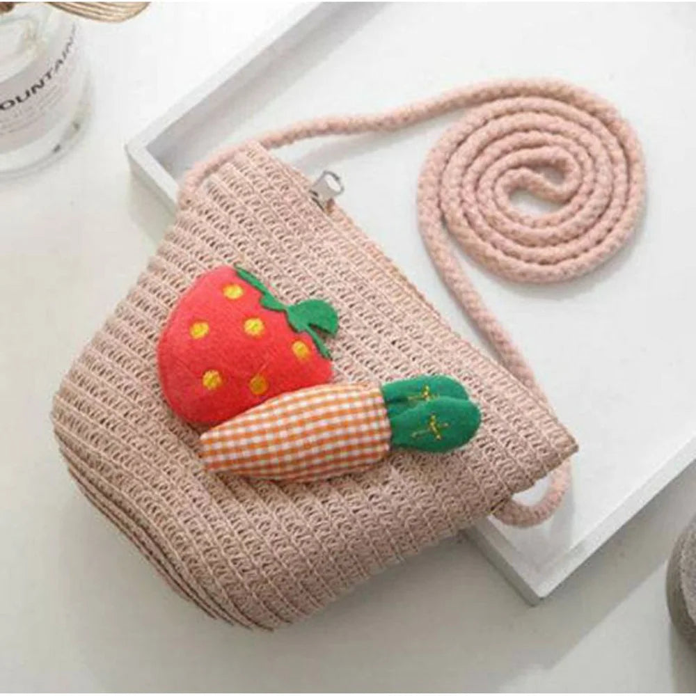 Girls' Straw Crossbody Bag - Kindle Kids ABC - view 2