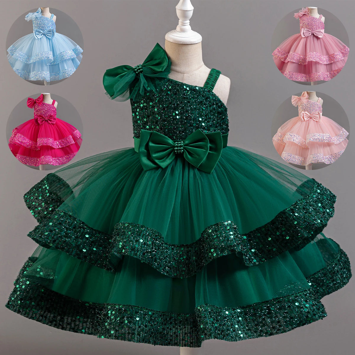 Flower Girl Sequin Tulle Dress — Ceremony & Wedding | 12M–5T - photo 1
