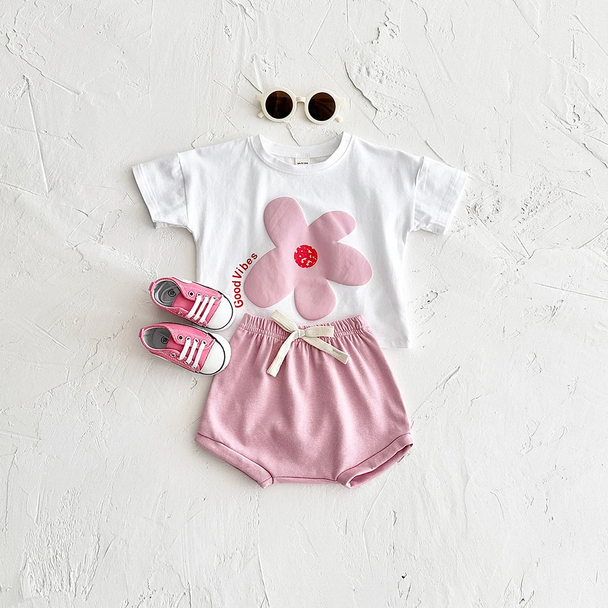 Baby Cotton Sunflower Tee & Shorts Set 6M-3Y - photo 8
