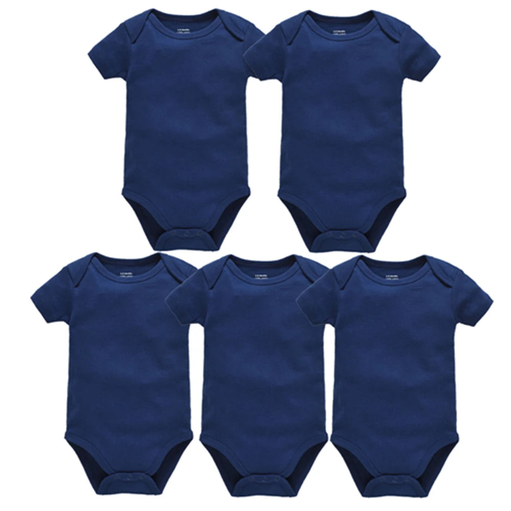 Baby short-sleeve bodysuit, breathable cotton 0-2Y — Kindle Kids ABC