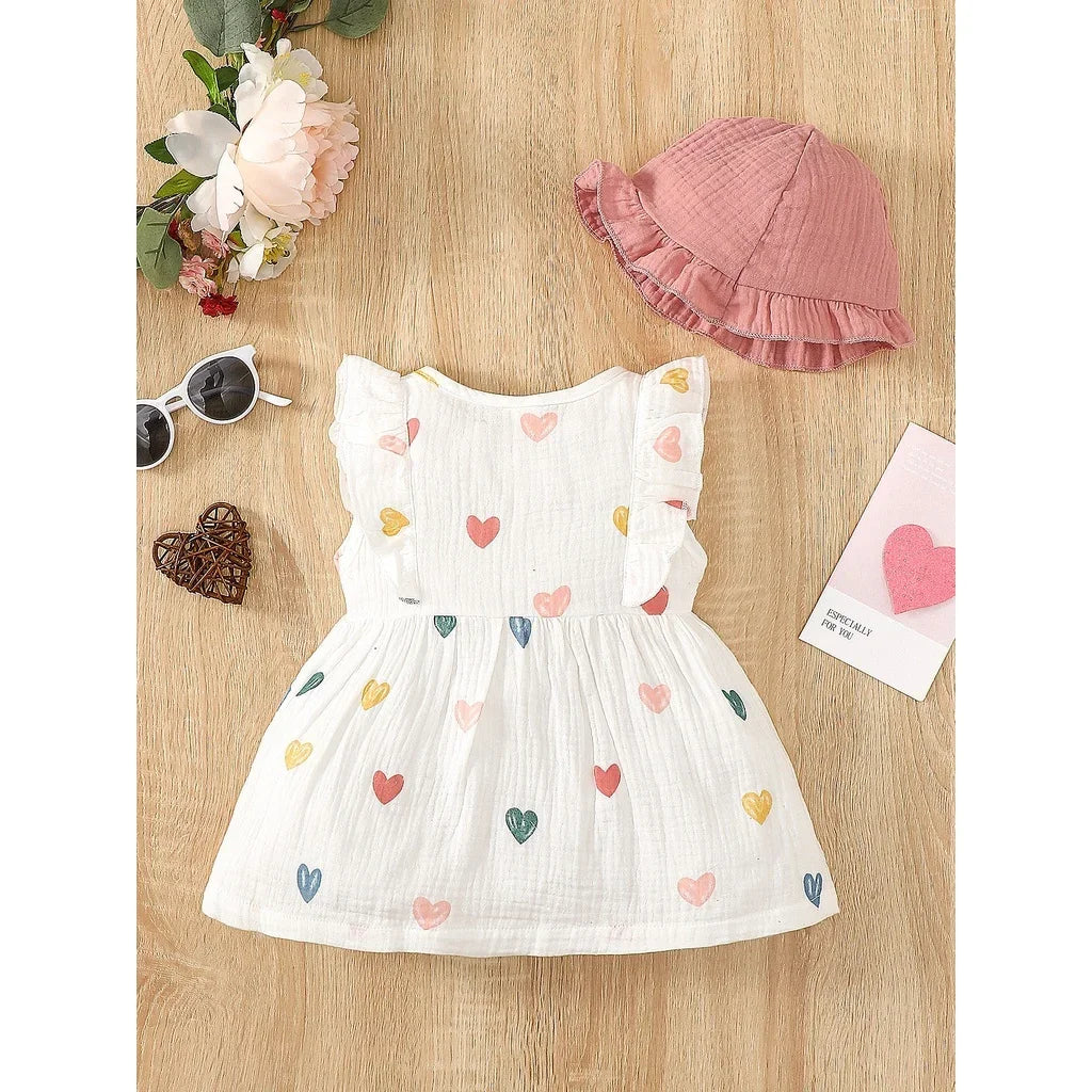 Cotton Baby Dress & Bonnet Set - Kindle Kids ABC - view 2
