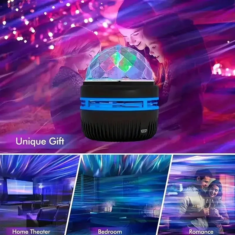 LED star galaxy projector night light for kids room