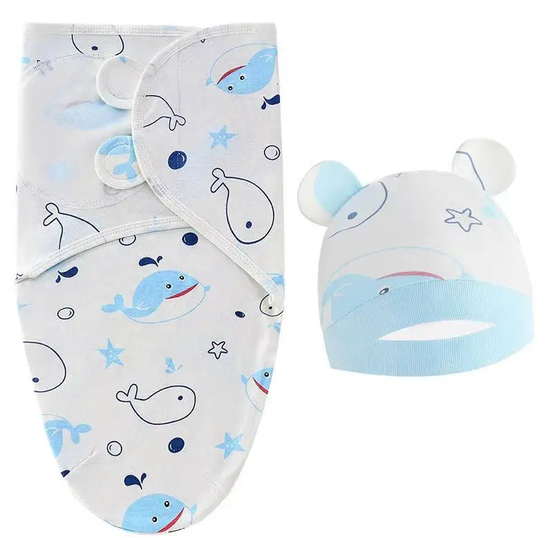 Cotton Baby Swaddle Wrap & Hat Set - Kindle Kids ABC - view 9