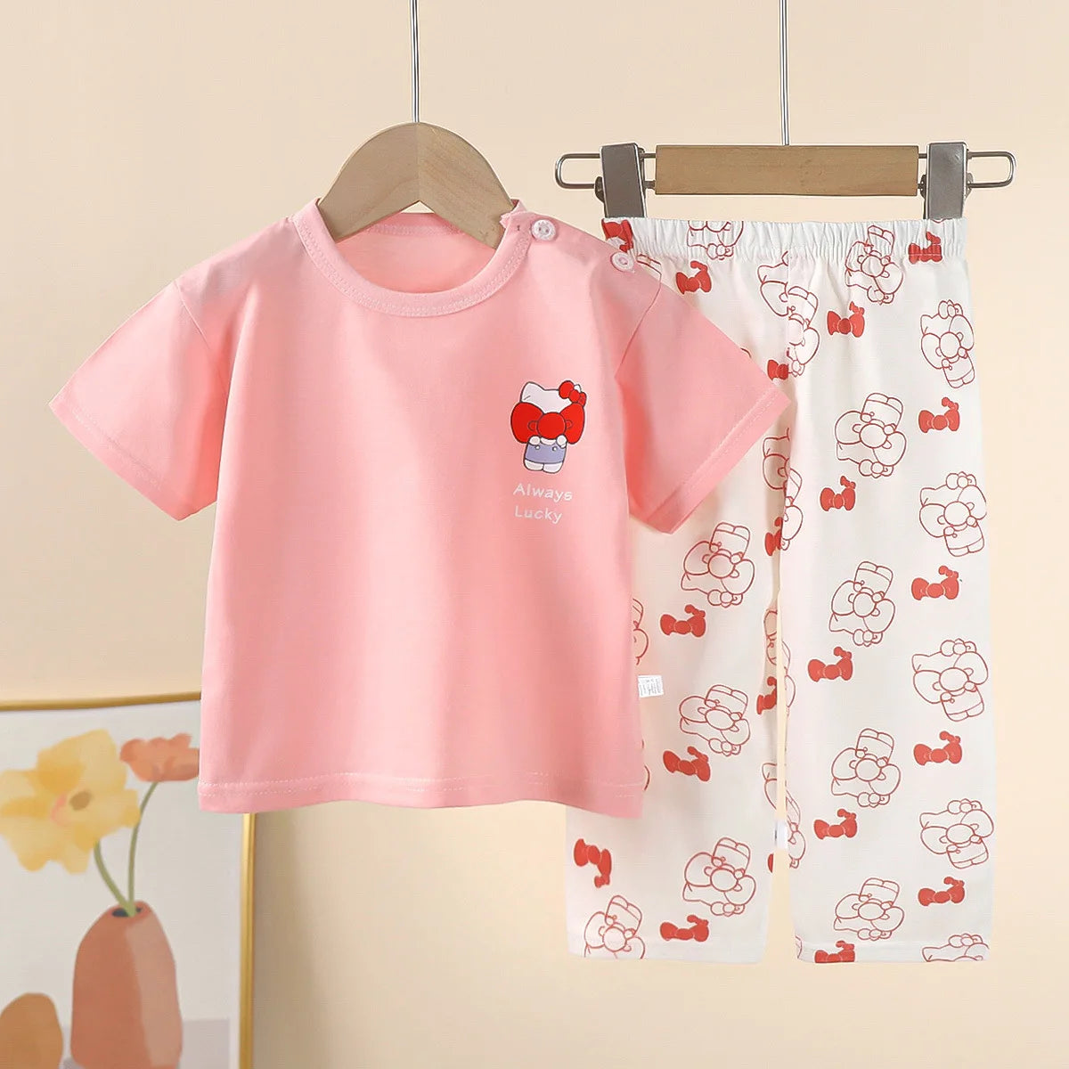 Kids' Cotton Short-Sleeve Pyjama Set - Kindle Kids ABC - view 8