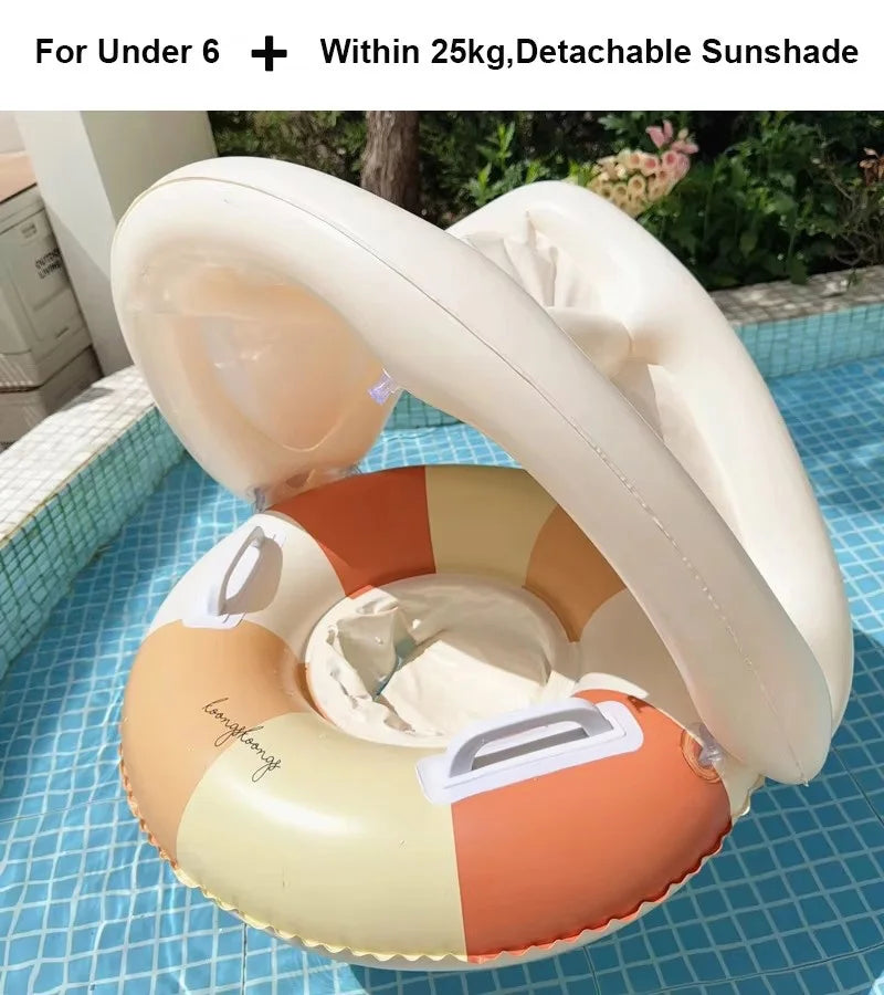 Baby Pool Float Seat - Inflatable Ring with Sunshade - photo 14