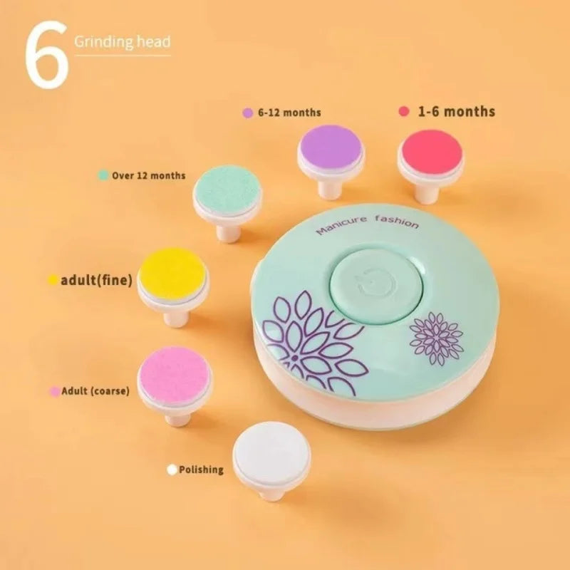 Electric Baby Nail Trimmer – Safe & Quiet Nail File for Newborns & Toddlers