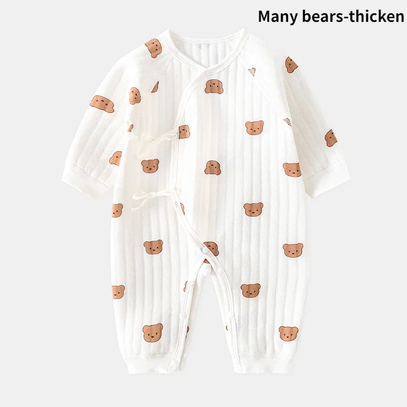 Ribbed Bear Cotton Baby Romper - Kindle Kids ABC - view 16