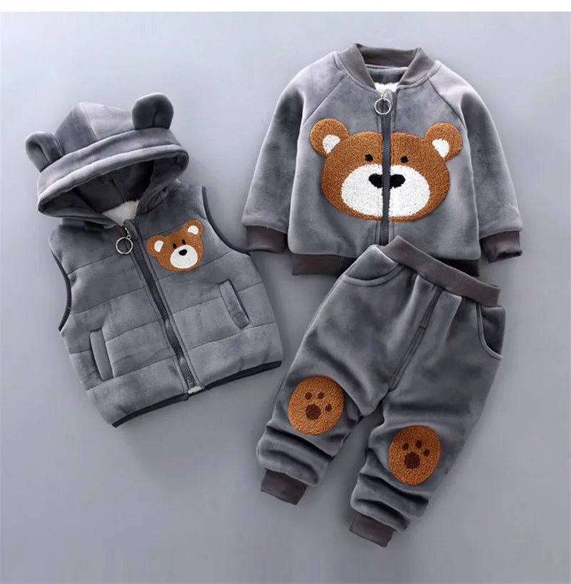 Baby Warm Cotton Bear Set 9M-4Y - photo 2
