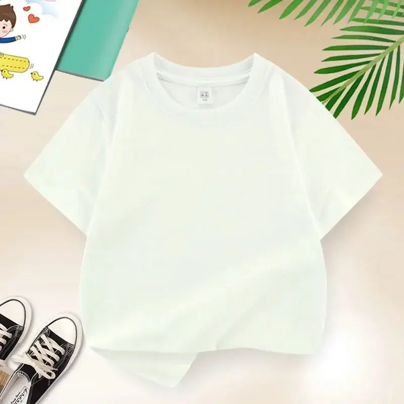 Kids Cotton Solid-Color Crew T-Shirt 3-12Y - photo 9