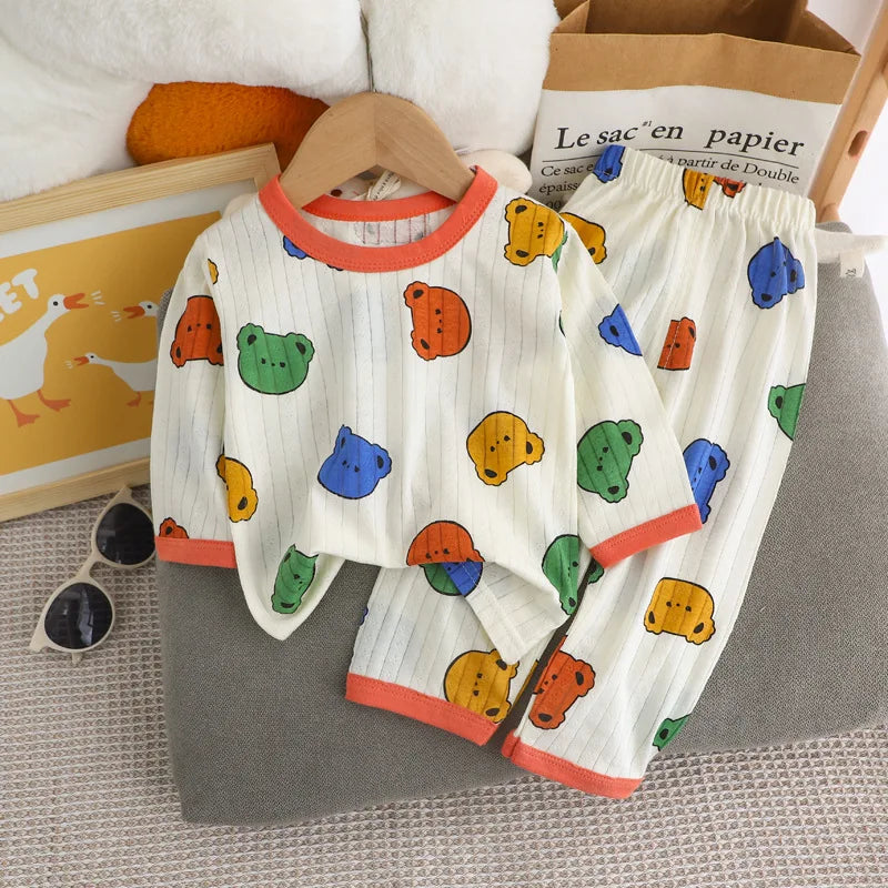 Baby and Kids Bear Print Cotton Set 3M-8Y - photo 15