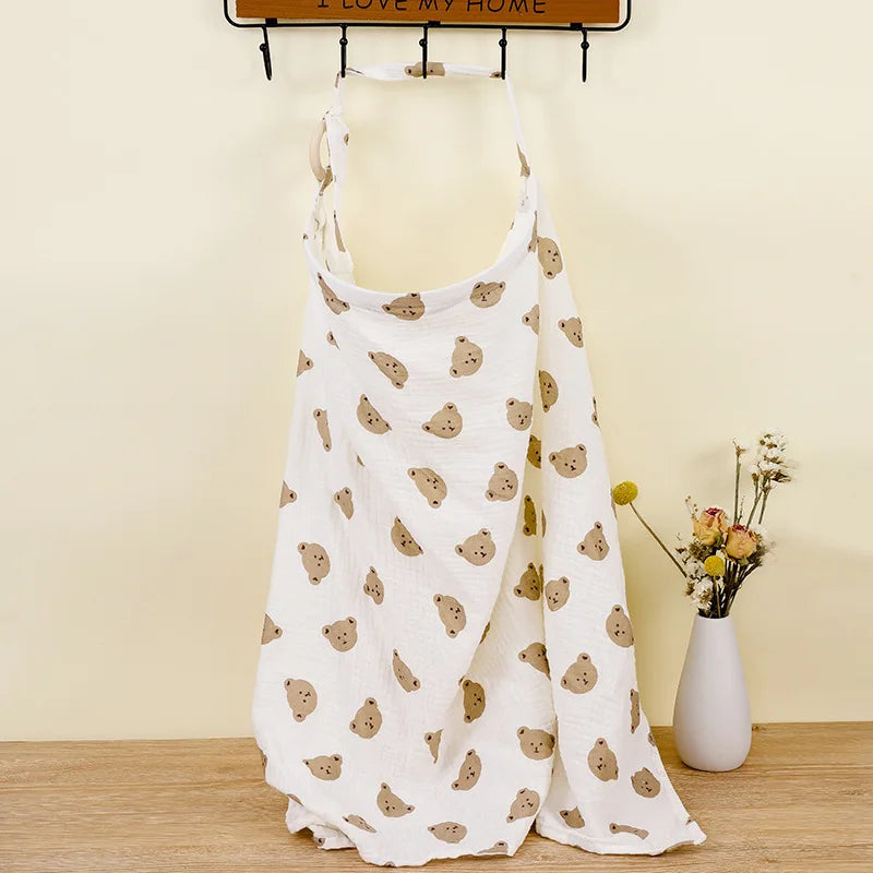 Breathable Cotton Nursing Cover - Kindle Kids ABC - view 4