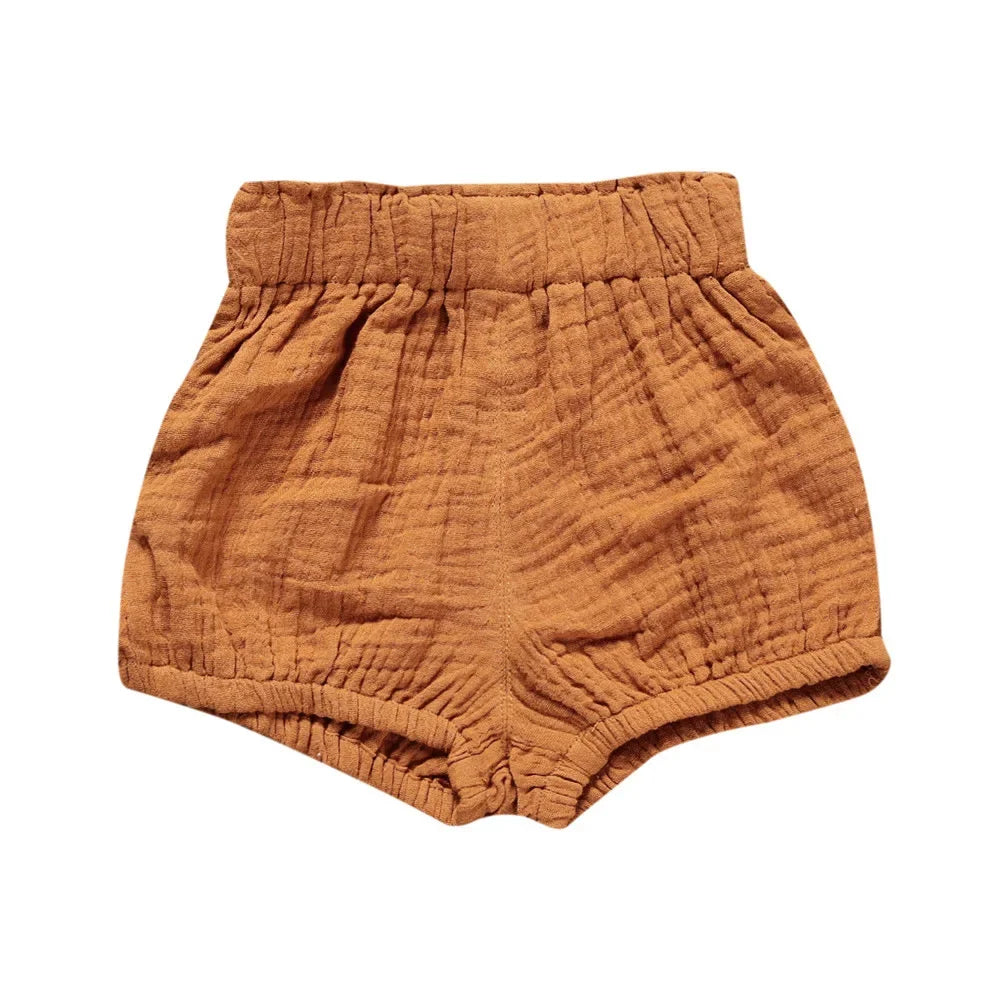 Baby Cotton-Linen PP Shorts Loose Comfy Summer - photo 17