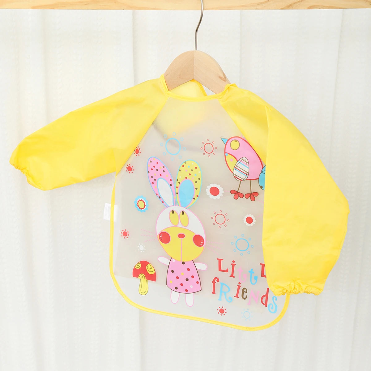 Long Sleeve Waterproof Baby Bib – EVA Feeding Smock | 0–3Y - photo 6