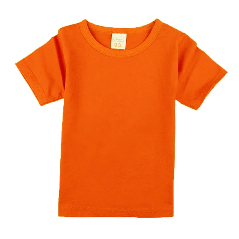Kids cotton short-sleeve t-shirt, solid basic tee - Kindle Kids ABC - view 10