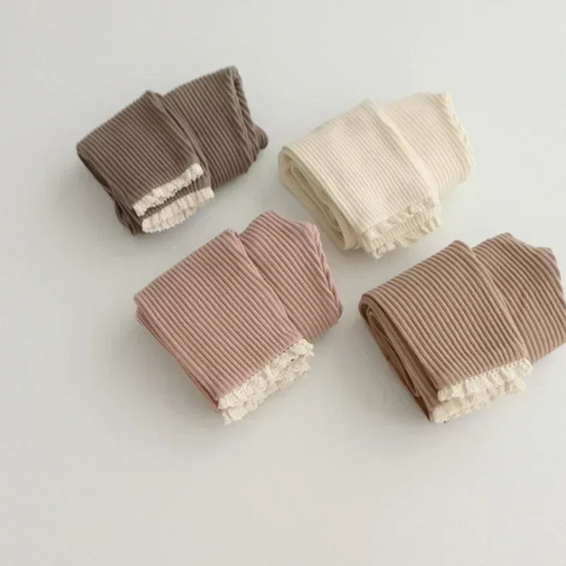 Patchwork Cotton Baby Leggings - Kindle Kids ABC - view 3