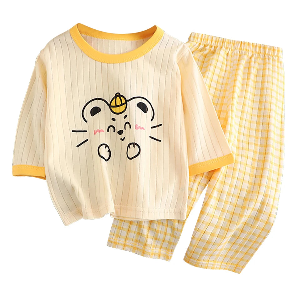 Kids' Cotton Long-Sleeve Pyjama Set - Kindle Kids ABC - view 7