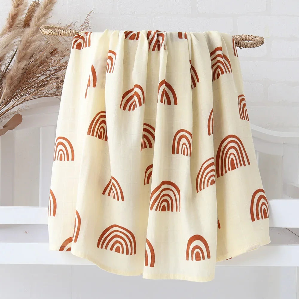Soft Bamboo Cotton Muslin Baby Blanket - Kindle Kids ABC - view 8