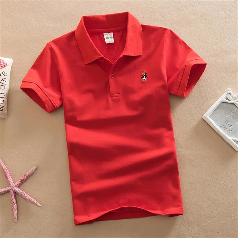Boys Short Sleeve Polo T-Shirt 2-9Y - photo 8