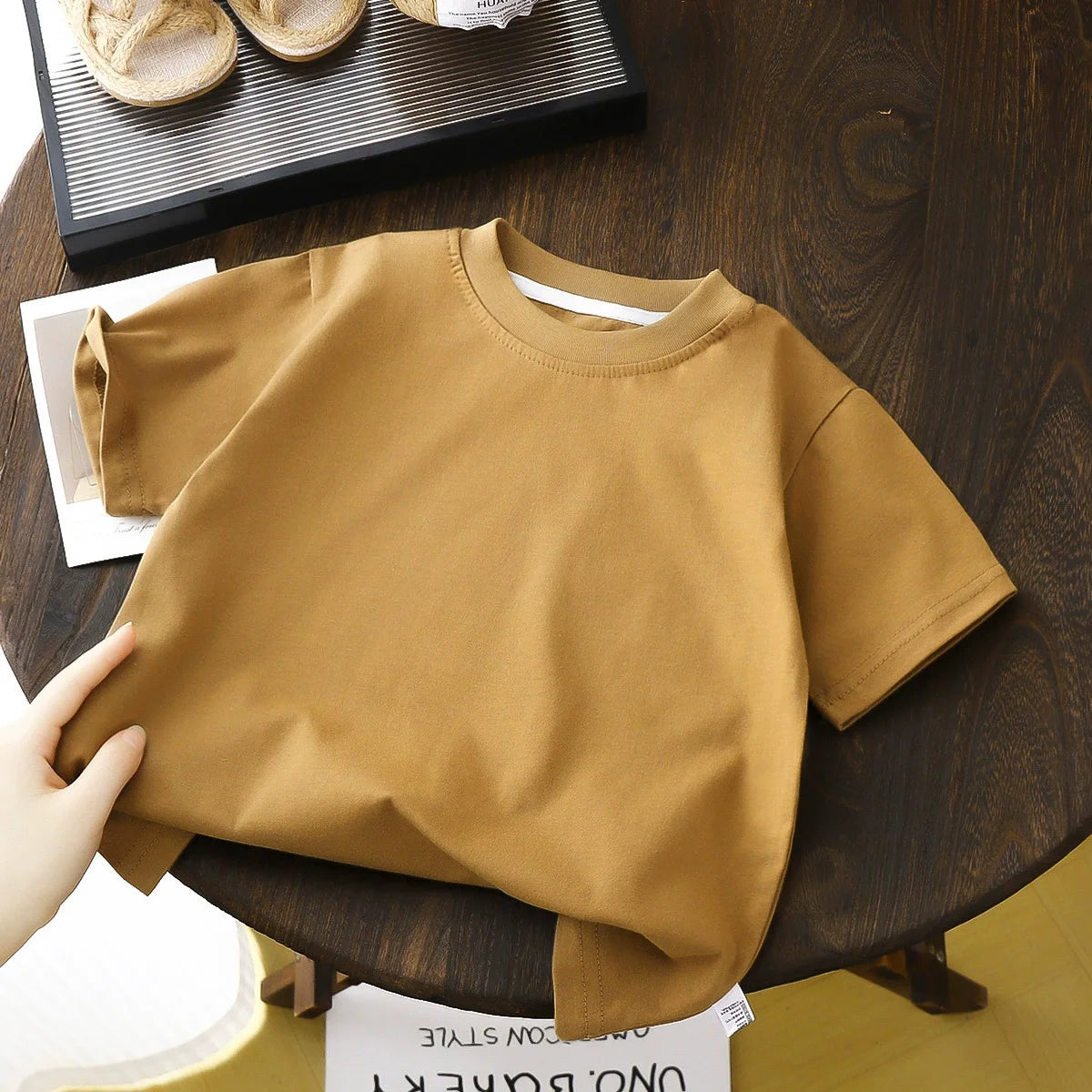 Kids cotton short-sleeve t-shirt, summer basic tee - Kindle Kids ABC - view 10