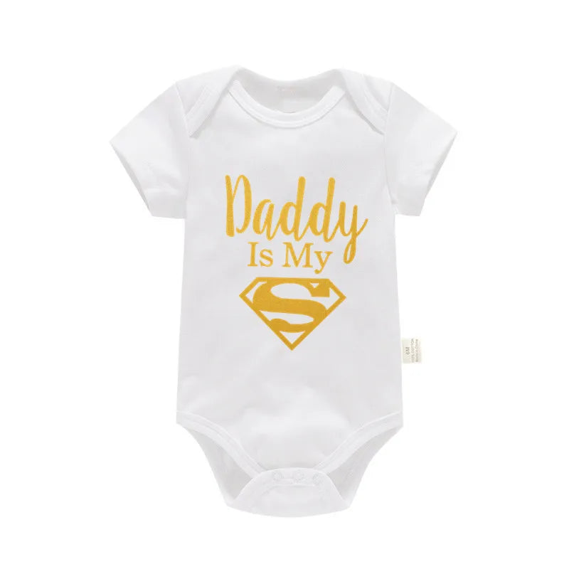 Baby 100% cotton romper letter print