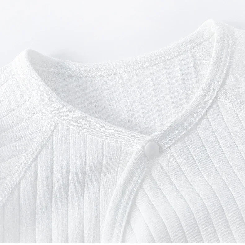 Ribbed Bear Cotton Baby Romper - Kindle Kids ABC - view 4