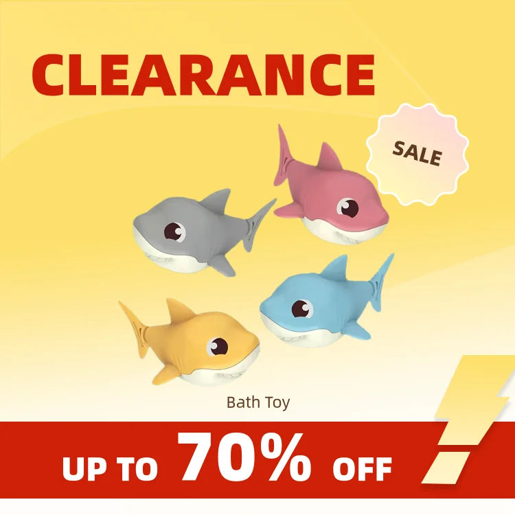 wind-up shark bath swimming water toy - photo 1