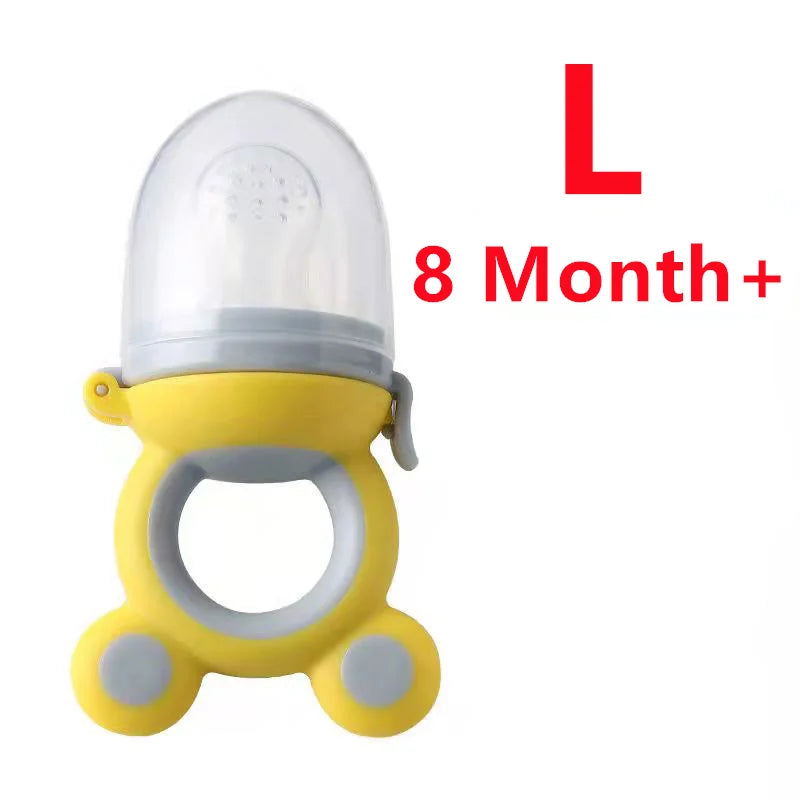 Baby Fruit Food Feeder & Silicone Teether Pacifier