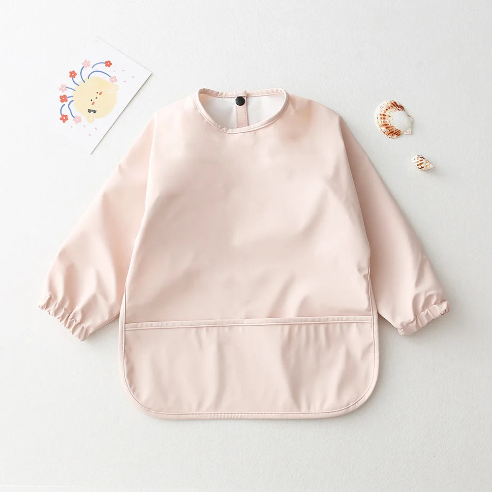 Cotton Long-Sleeve Baby Feeding Bib Smock - Kindle Kids ABC - view 13