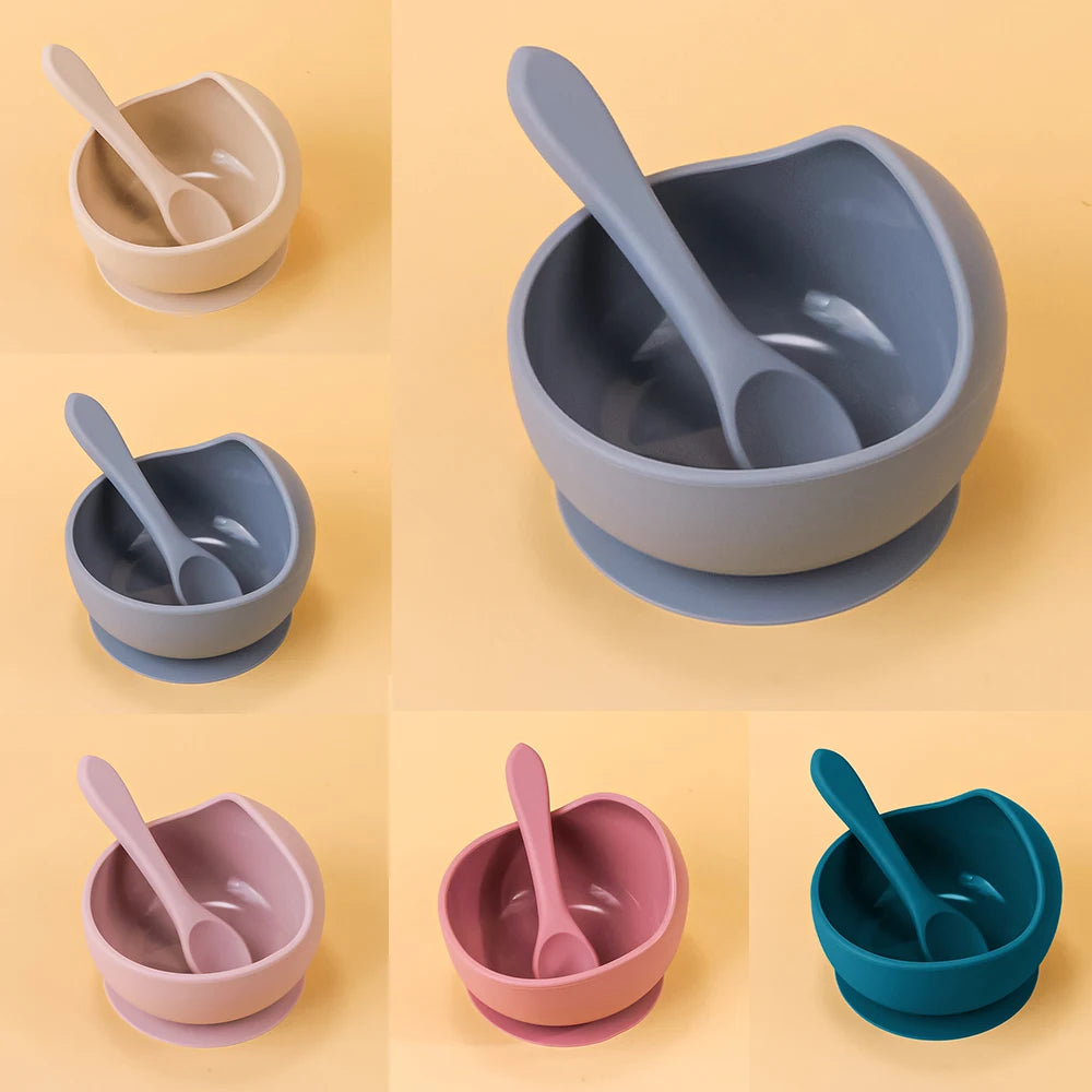 Silicone Suction Baby Bowl & Spoon — Weaning Set | 6M+ - photo 6