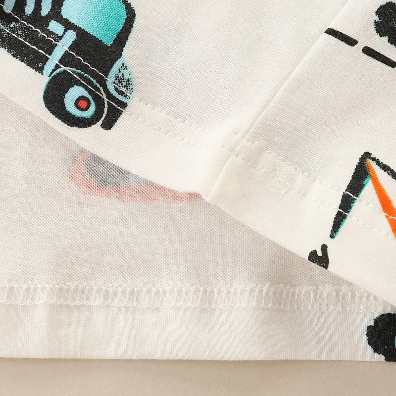 Kids Cartoon Excavator Cotton T-Shirt - photo 6
