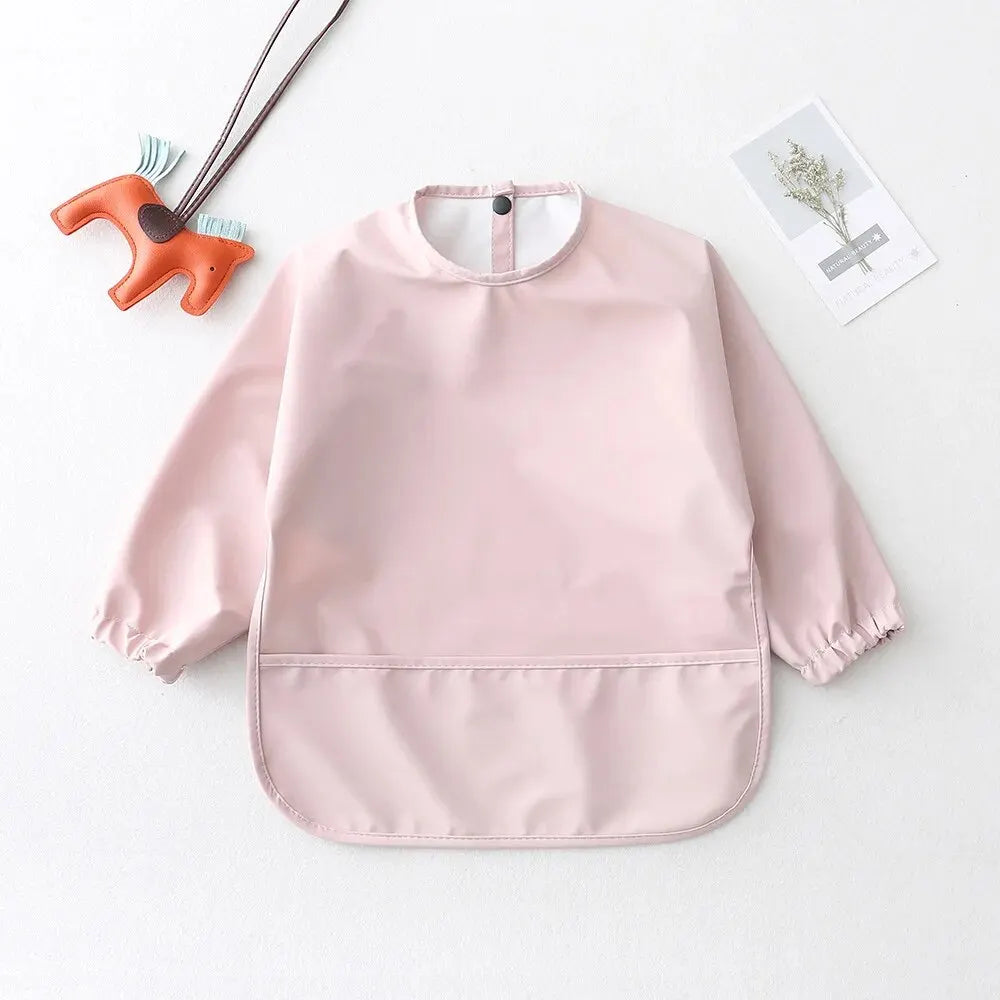 Cotton Long-Sleeve Baby Feeding Bib Smock - Kindle Kids ABC - view 4