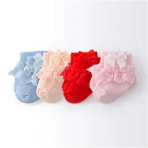Cotton Frilly Newborn Baby Socks - Kindle Kids ABC - view 12