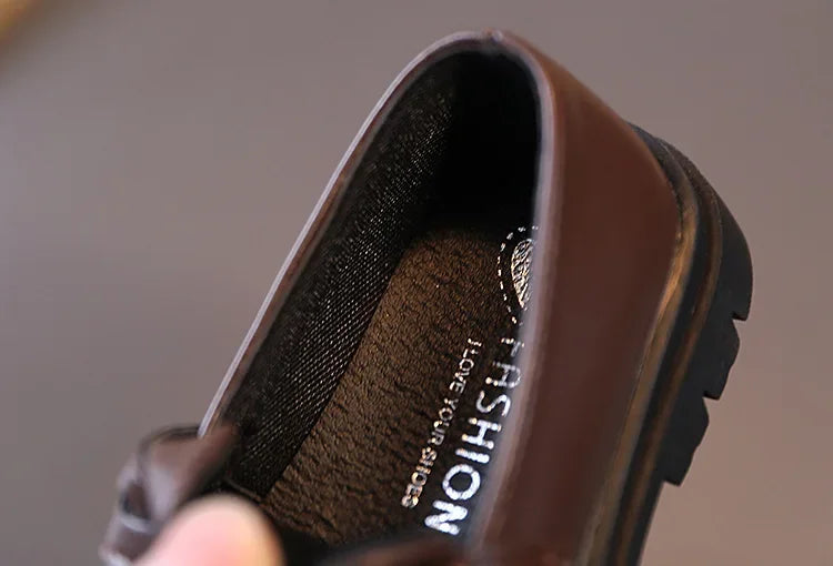 Boys Leather Loafers — Slip-On Dress Shoes for School & Wedding - photo 4