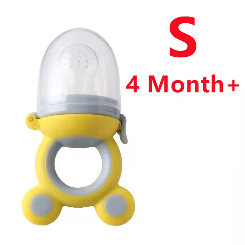 Baby Fruit Food Feeder & Silicone Teether Pacifier