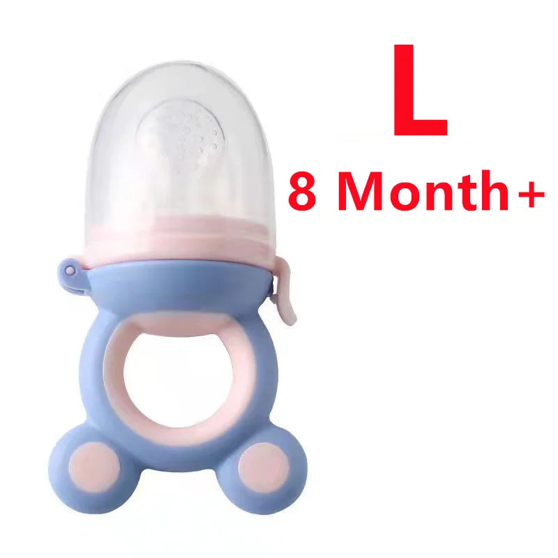 Baby Fruit Food Feeder & Silicone Teether Pacifier