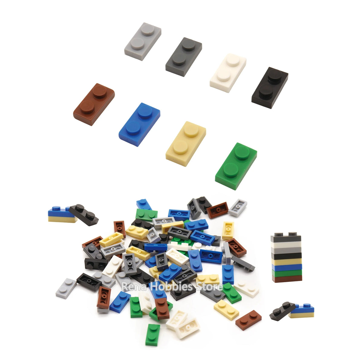 200-piece thin building block plates set - photo 1