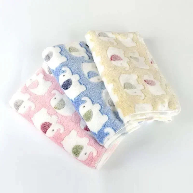 Cartoon Elephant Cotton Gauze Baby Blanket - Kindle Kids ABC