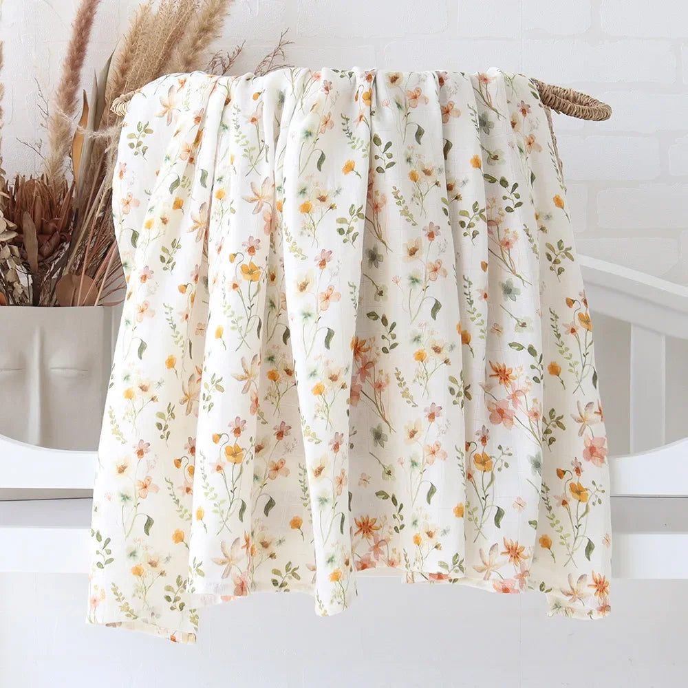 Soft Bamboo Cotton Muslin Baby Blanket - Kindle Kids ABC - view 9