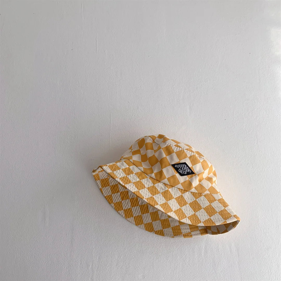 Kids Checkerboard Bucket Hat - Soft Cotton Sun Hat - photo 10