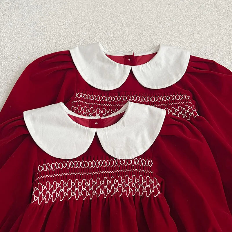 Smocked Cotton Baby Romper - Kindle Kids ABC - view 3