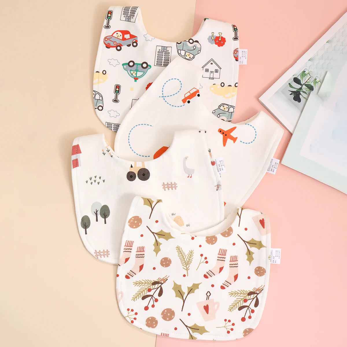 Cotton Adjustable Baby Bib - Kindle Kids ABC - view 6