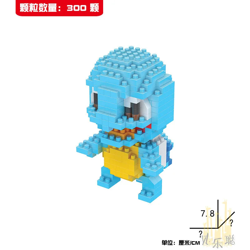 Collectible mini cartoon brick figures kids buildable characters set