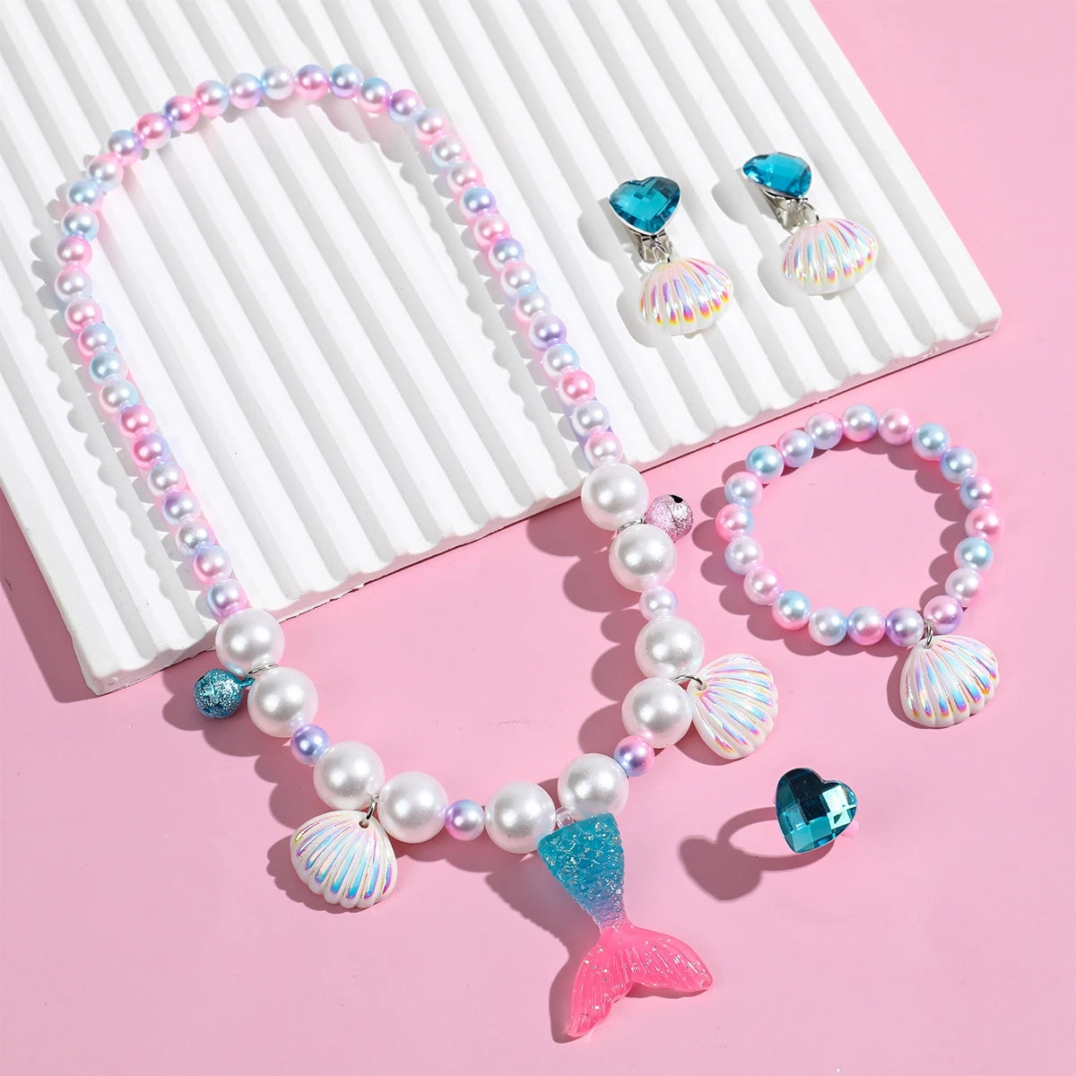 Princess Mermaid Necklace & Bracelet Set - Kindle Kids ABC - view 4