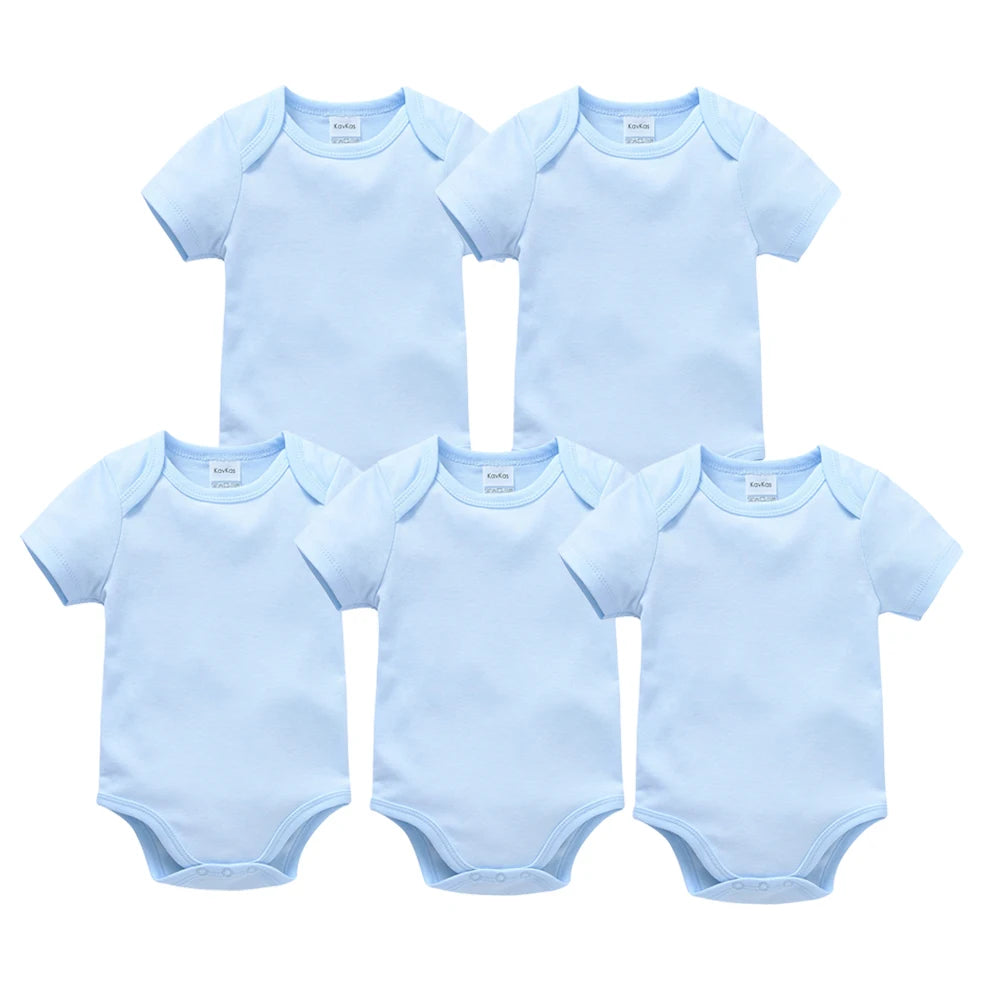 Baby bodysuit multipack, breathable knit cotton — Kindle Kids ABC